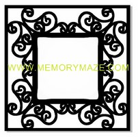 Fancy Frame  poly template  8x8 sold in 3's